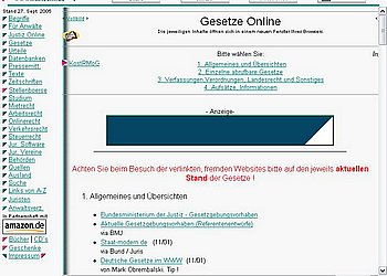 http://www.zurecht.de/xgesetze.htm